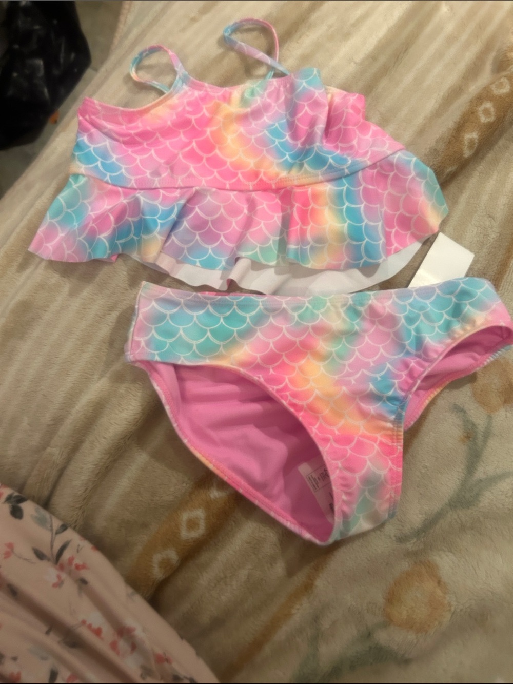 NWT Sz 12 girls swimsuit breaking waves